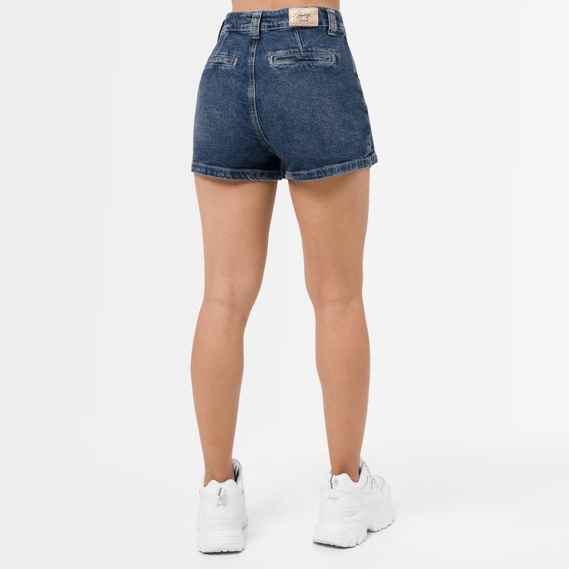 SHORT MUJER SQUEEZE AZUL RAPDY MINI DENIM STRETCH - 4
