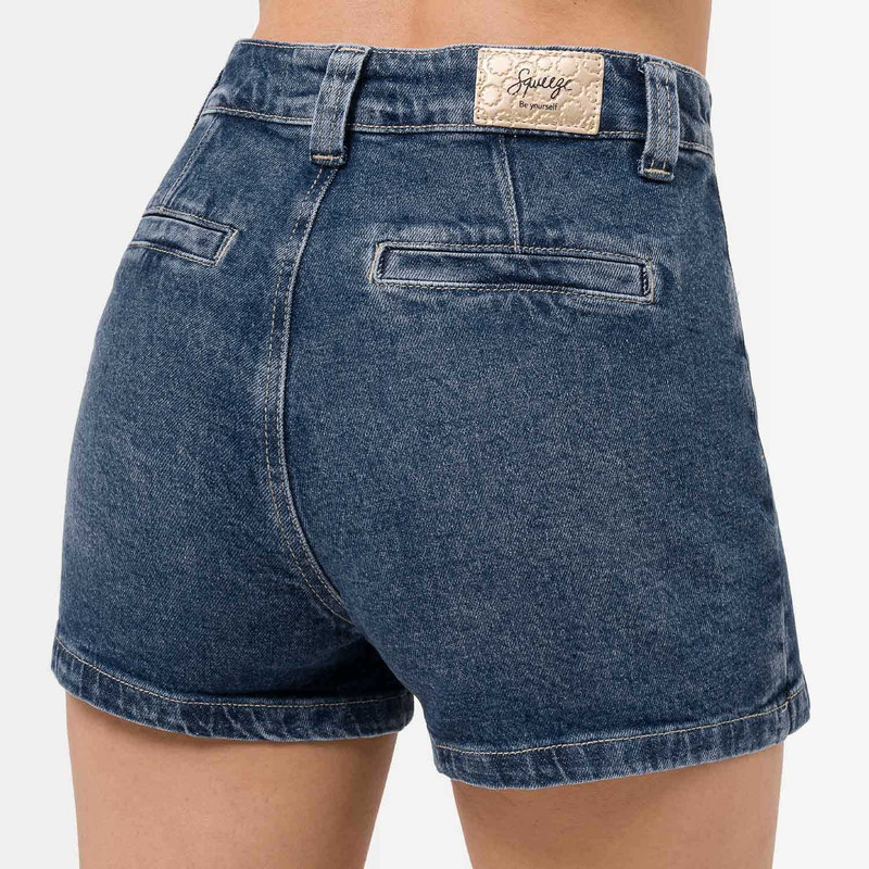 SHORT MUJER SQUEEZE AZUL RAPDY MINI DENIM STRETCH - 6