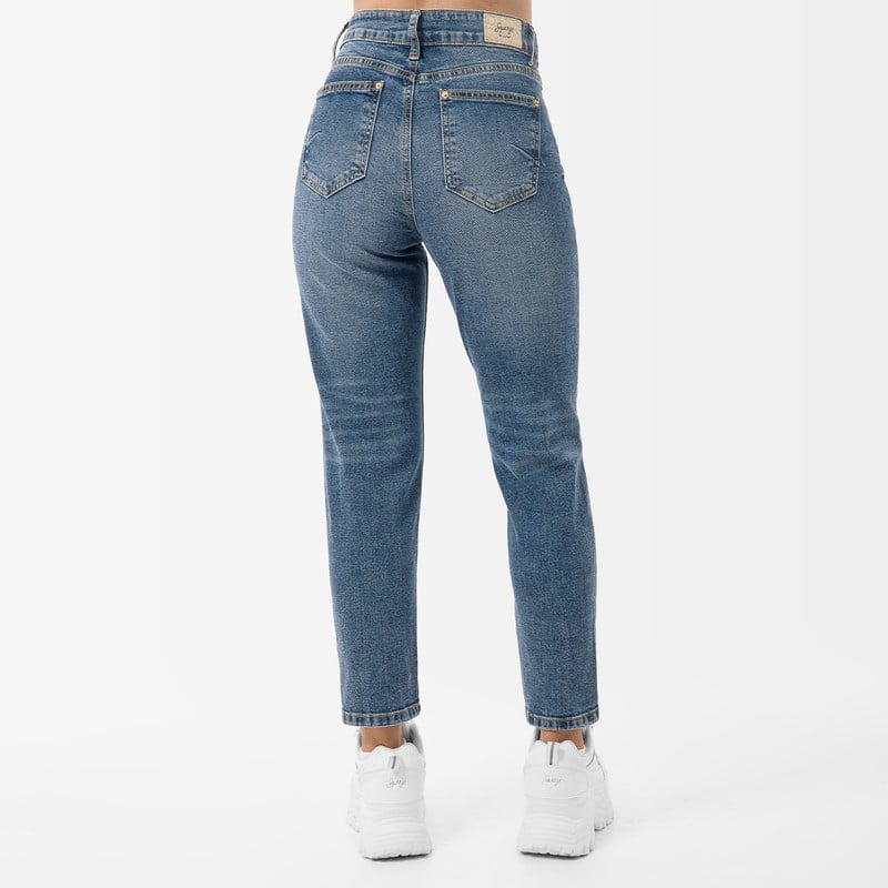 PANTALON MODA LICELI COMFORT DENIM STRETCH MUJER - 4