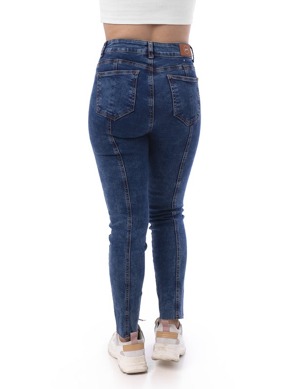 PANTALÓN MUJER SQUEEZE AZUL DENIM STRETCH CLOUT - 3