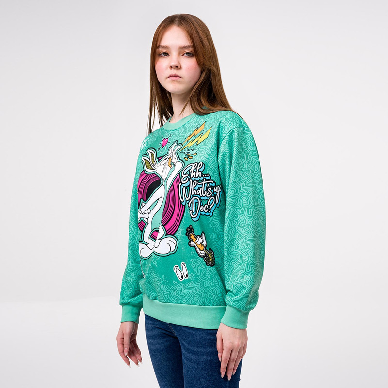POLERA MUJER SQUEEZE MULTICOLOR FRENCH TERRY ELOWEN-LOONEY - 2