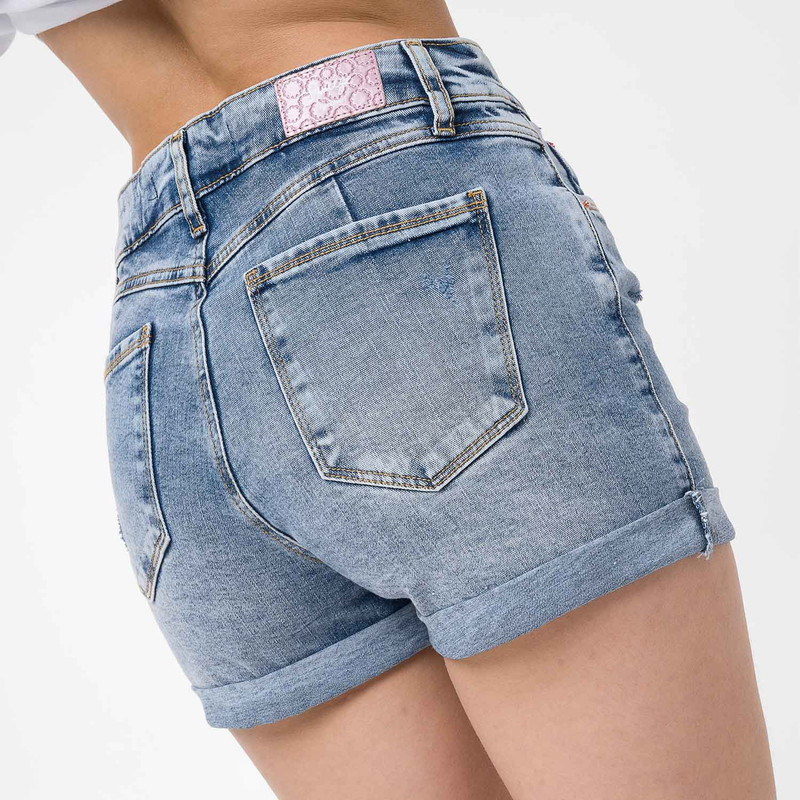 SHORT DENIM STRETCH MUJER HOLISA - 6