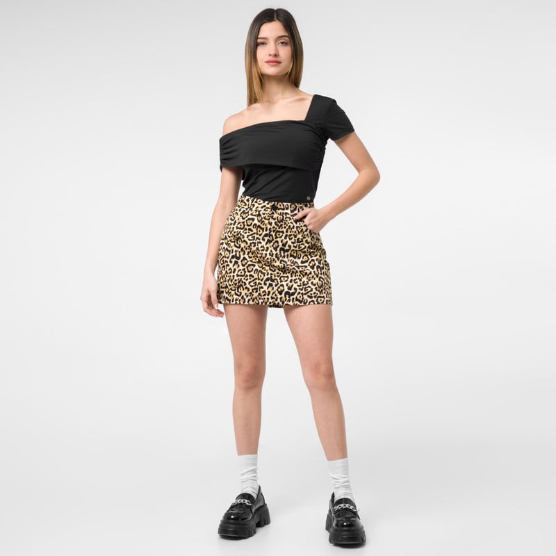 FALDA MINIFALDA OLESKA DRILL MUJER - 2
