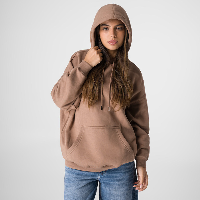 POLERA HOODIE HAINES FRANELA MUJER - 1