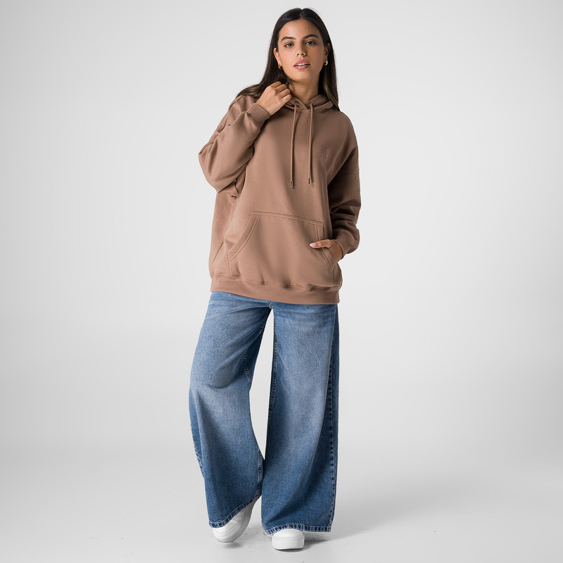 POLERA HOODIE HAINES FRANELA MUJER - 2