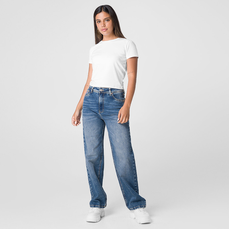 PANTALON DENIM STRETCH MUJER INIET COMFORT - 2