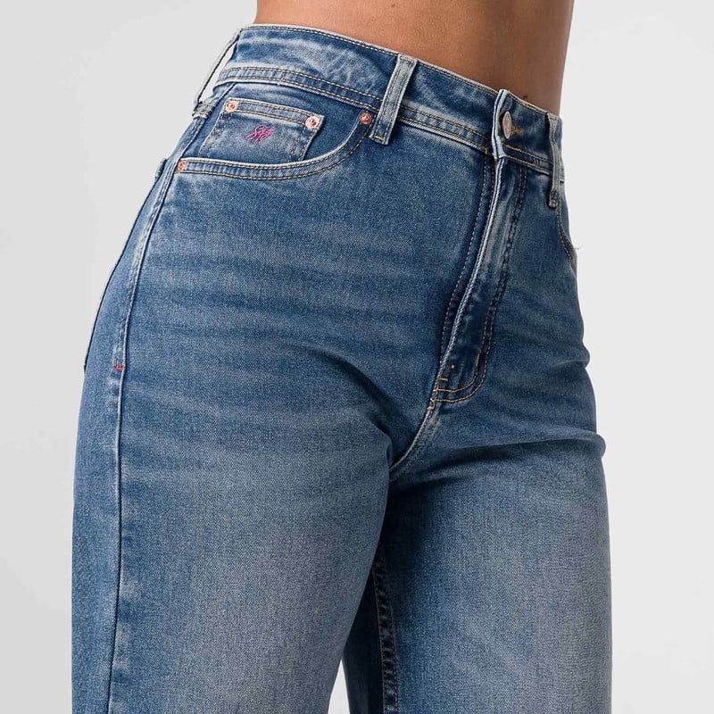 PANTALON DENIM STRETCH MUJER INIET COMFORT - 5