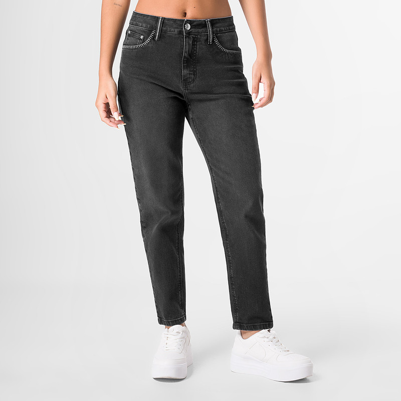 PANTALON MODA ENALI DENIM STRETCH MUJER - 1