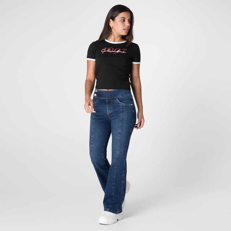PANTALON DENIM STRETCH MUJER ZORAYDA - 2