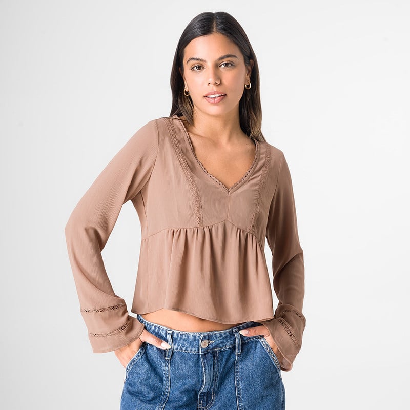 BLUSAS GASA MUJER LEYMIA - 1