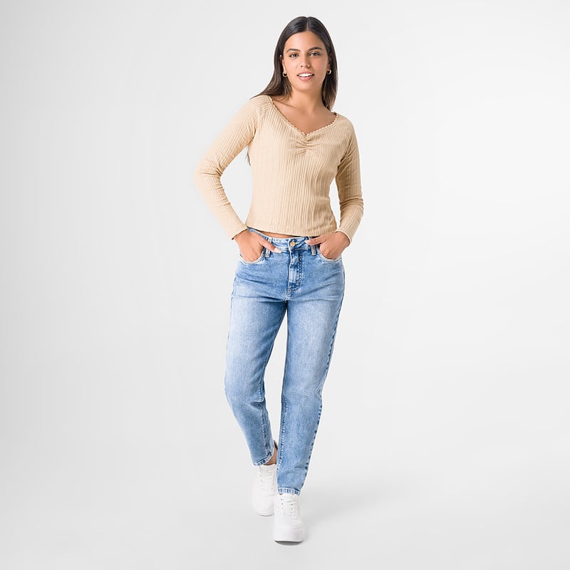 POLO MODA ASLEI RIB LYCRADO MUJER - 4