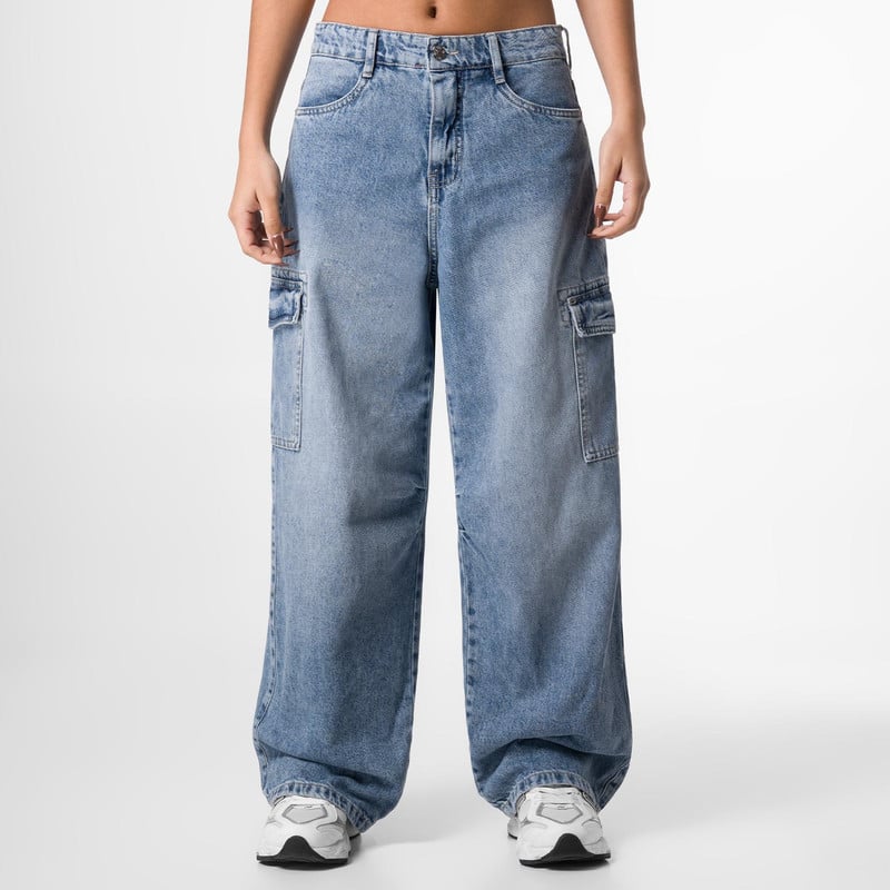 PANTALON CARGO KAILTI DENIM MUJER - 1