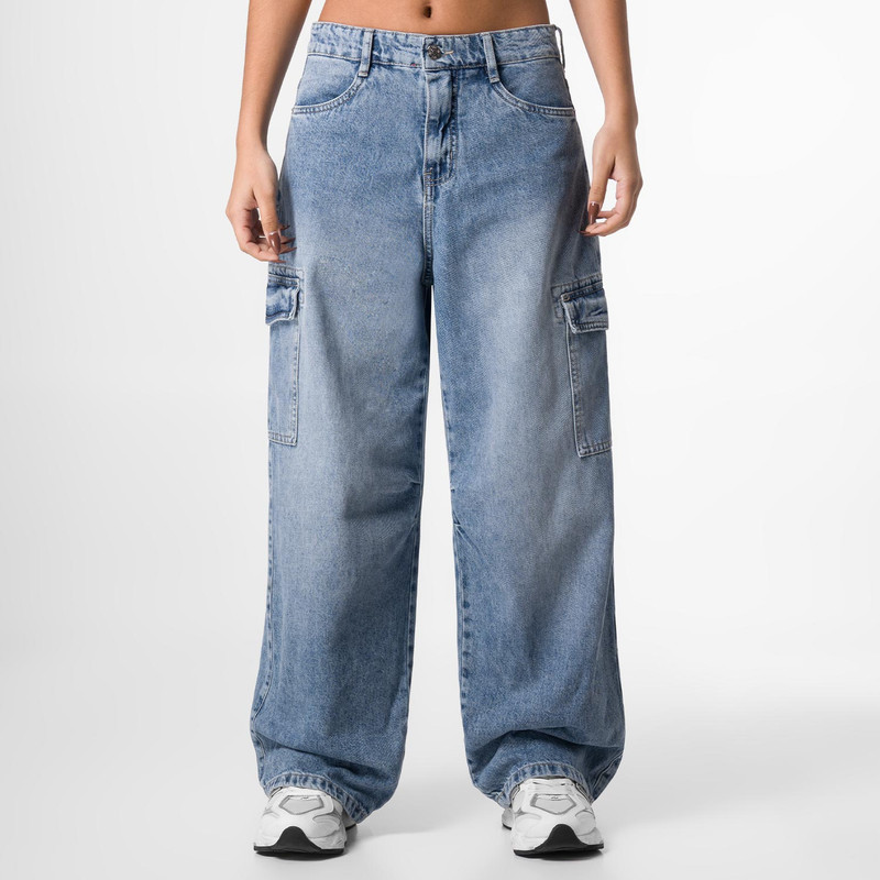 PANTALON CARGO KAILTI DENIM MUJER - 1