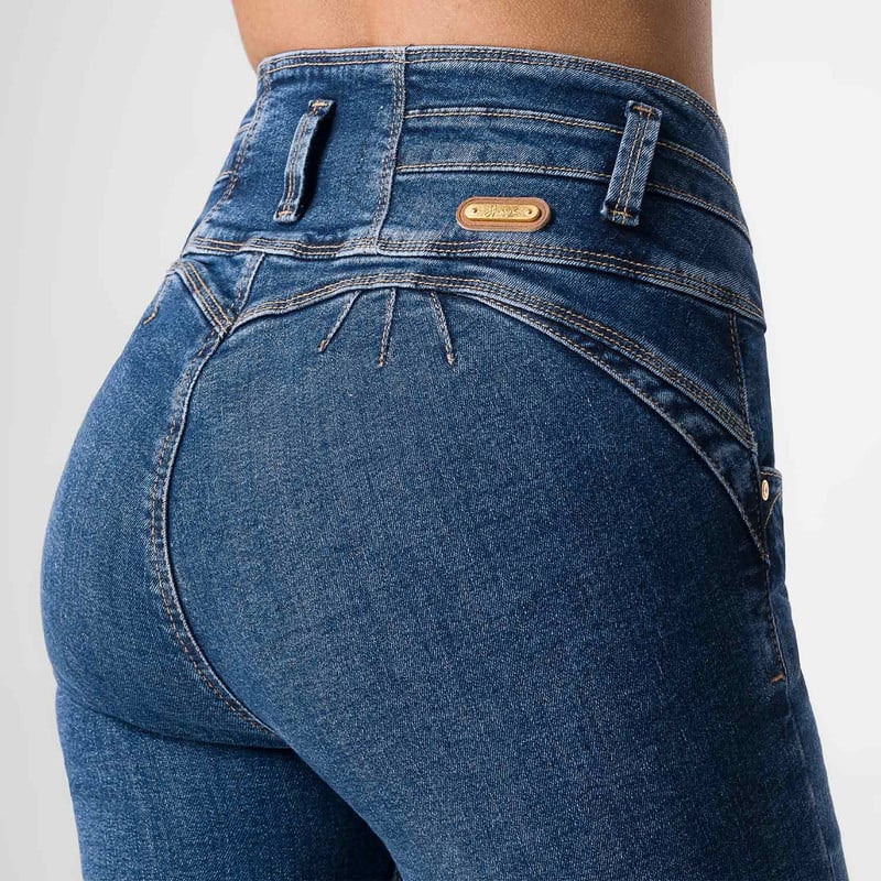 PANTALON DENIM STRETCH MUJER SANDA - 5