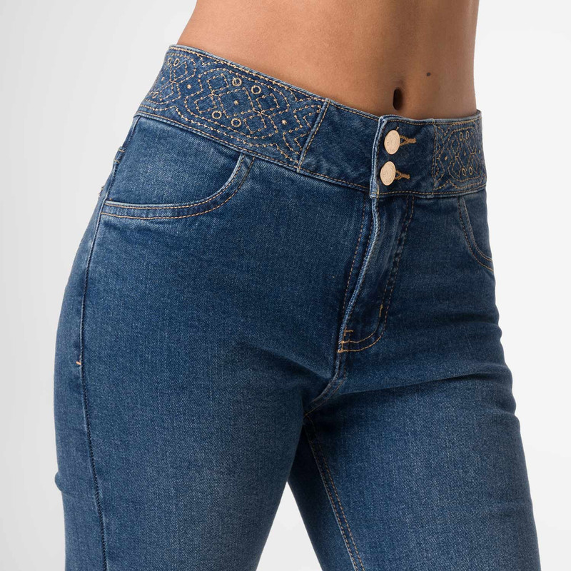 PANTALON MODA FIDY DENIM STRETCH MUJER - 4