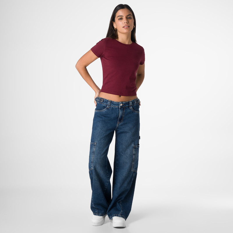 PANTALON CARGO LIDHIA DENIM MUJER - 2