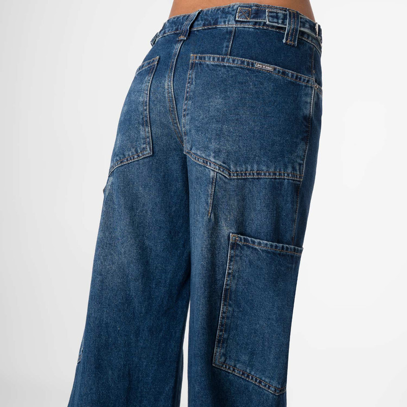 PANTALON CARGO LIDHIA DENIM MUJER - 5