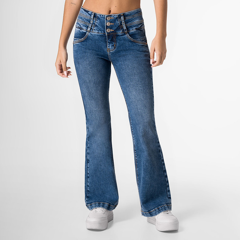 PANTALON MODA MIMET DENIM STRETCH MUJER - 1