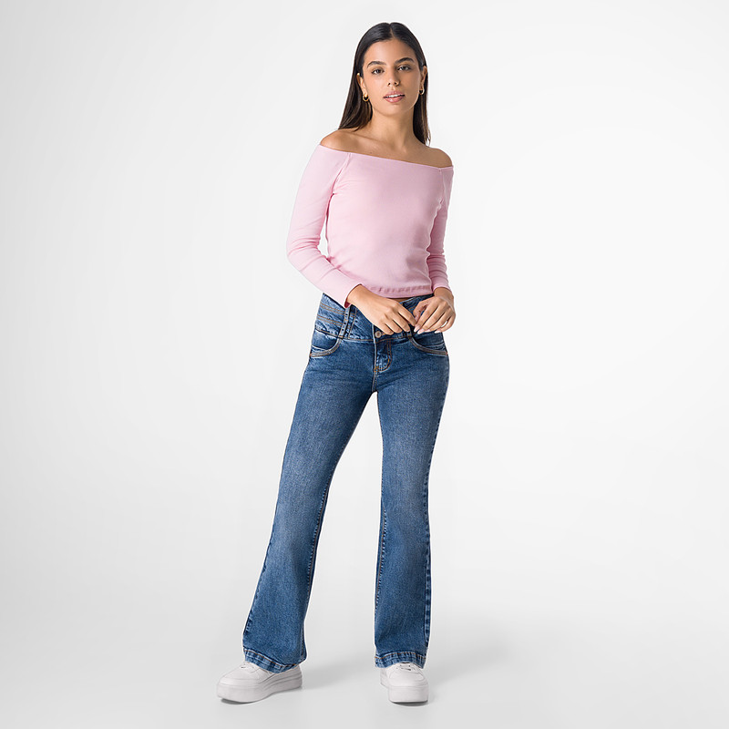 PANTALON MODA MIMET DENIM STRETCH MUJER - 2