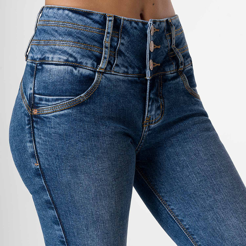 PANTALON MODA MIMET DENIM STRETCH MUJER - 4