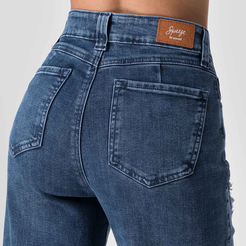 PANTALON MODA MEINI DENIM STRETCH MUJER - 5