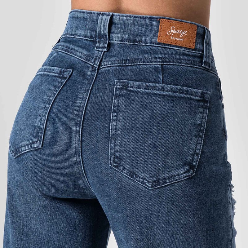 PANTALON MODA MEINI DENIM STRETCH MUJER - 5
