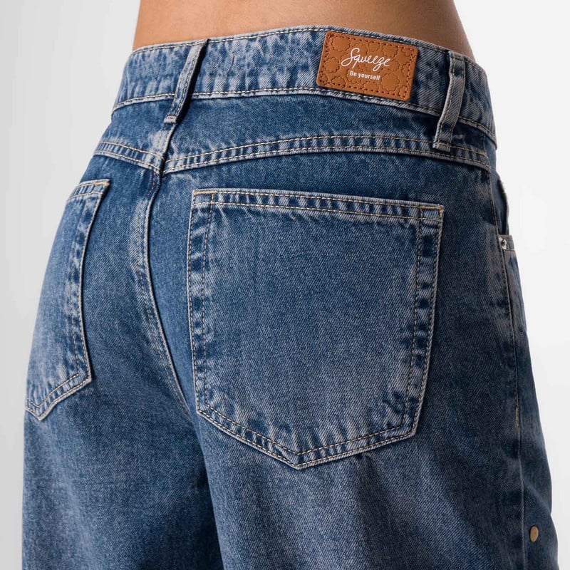 PANTALON MODA FENDA DENIM MUJER - 5