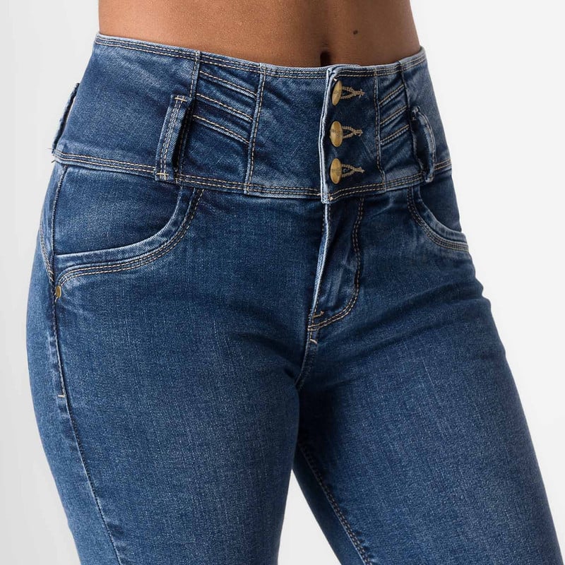 PANTALON DENIM STRETCH MUJER NEILI - 4