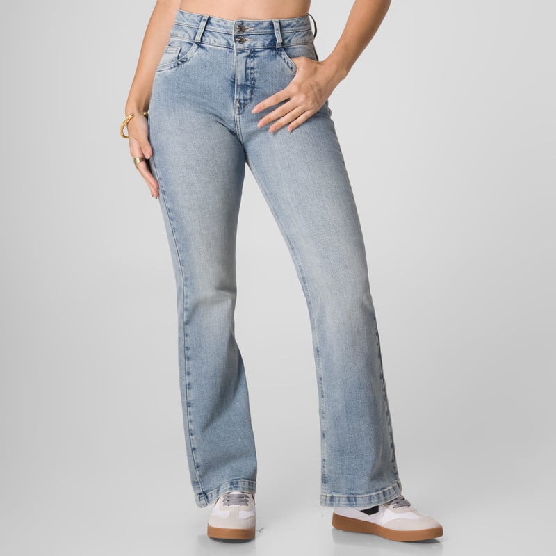 PANTALON MODA AMALEA DENIM STRETCH MUJER - 1