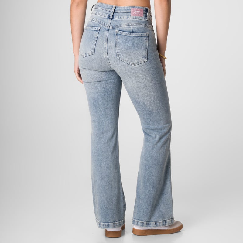 PANTALON MODA AMALEA DENIM STRETCH MUJER - 3