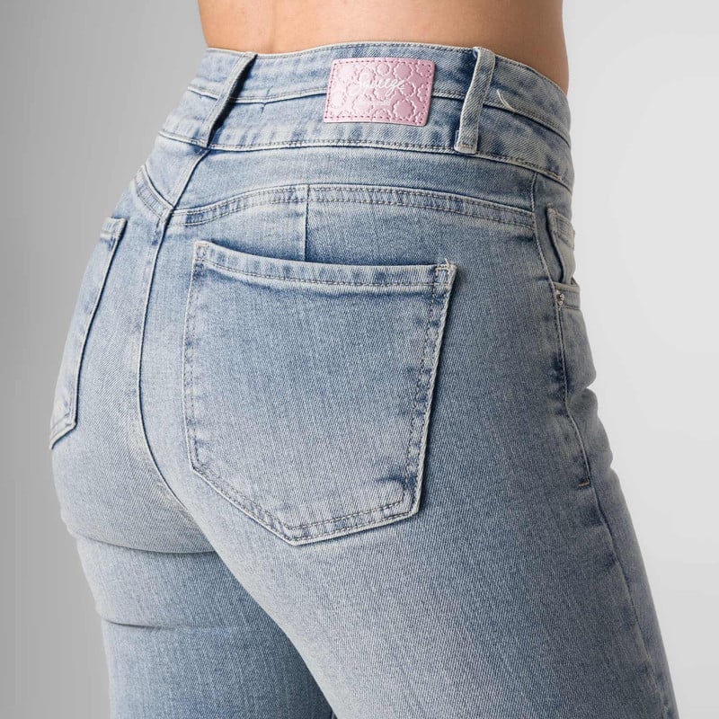 PANTALON MODA AMALEA DENIM STRETCH MUJER - 5
