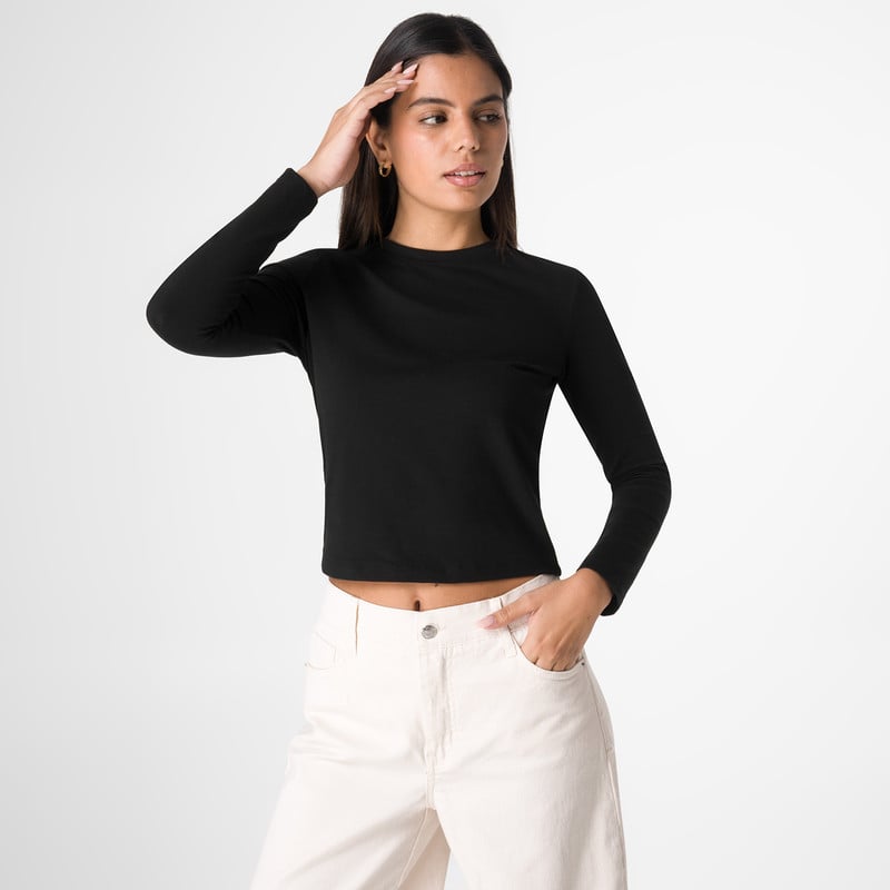POLO CROPP LOARA SOLIDO JERSEY FULL LYCRA MUJER - 1
