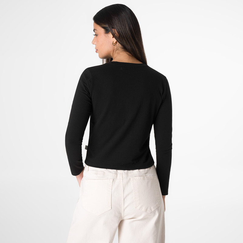 POLO CROPP LOARA SOLIDO JERSEY FULL LYCRA MUJER - 3