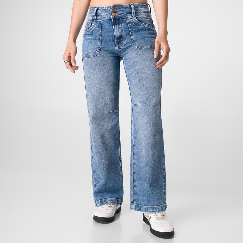 PANTALON MODA DHAILAH DENIM STRETCH MUJER - 1