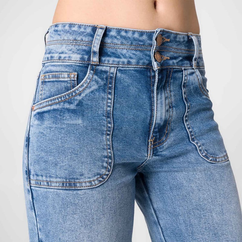 PANTALON MODA DHAILAH DENIM STRETCH MUJER - 4