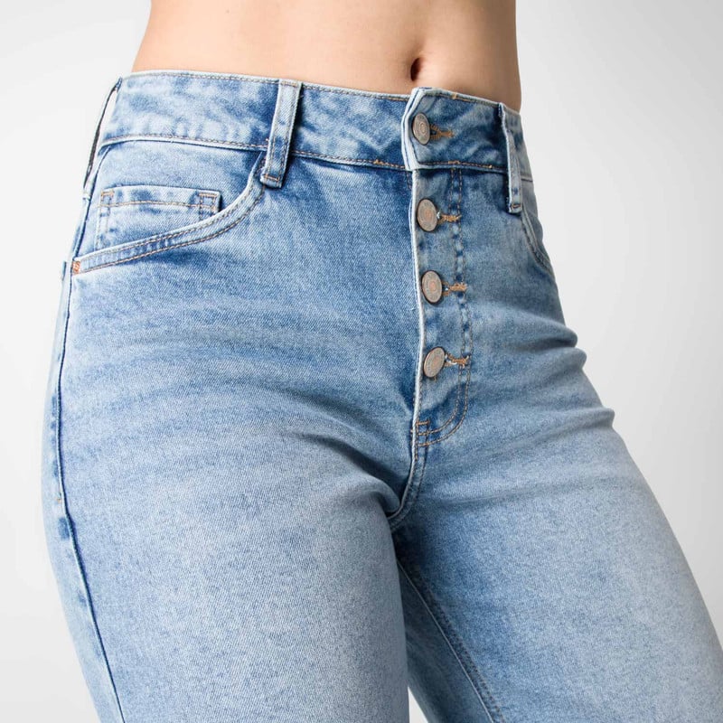 PANTALON MODA AHILENN DENIM STRETCH MUJER - 4
