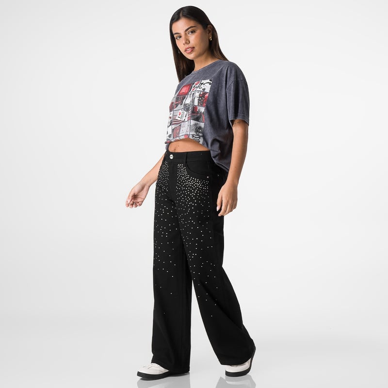 PANTALON MODA MAKIRA DENIM STRETCH MUJER - 2