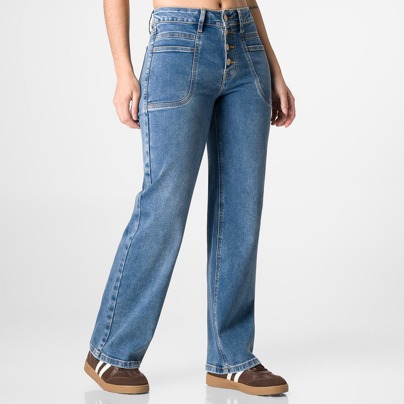 PANTALON MODA JANAT DENIM STRETCH MUJER - 1
