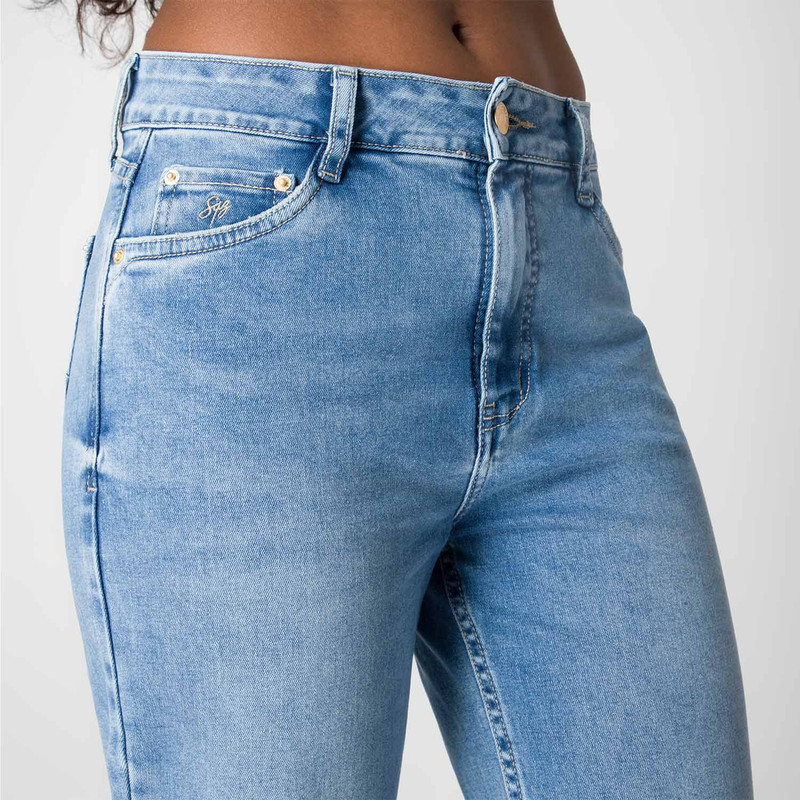 PANTALON MODA LICELI COMFORT DENIM STRETCH MUJER - 4