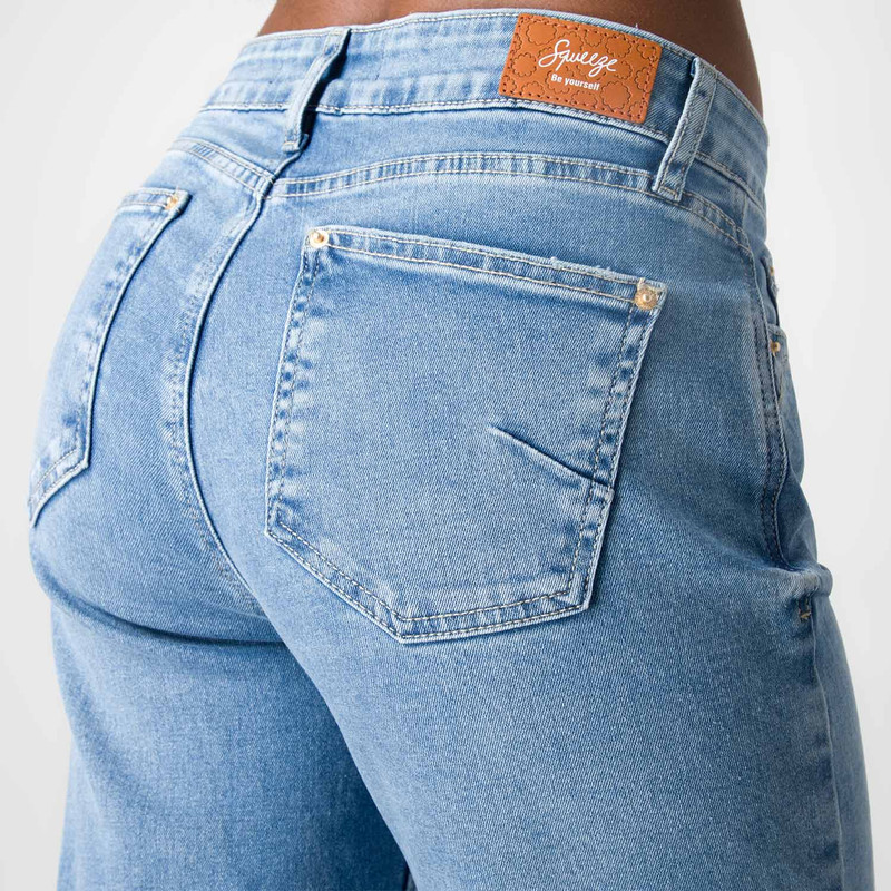 PANTALON MODA LICELI COMFORT DENIM STRETCH MUJER - 5