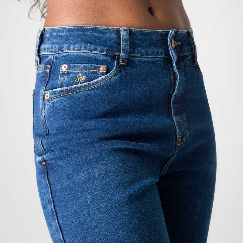 PANTALON MODA LICELI COMFORT DENIM STRETCH MUJER - 5