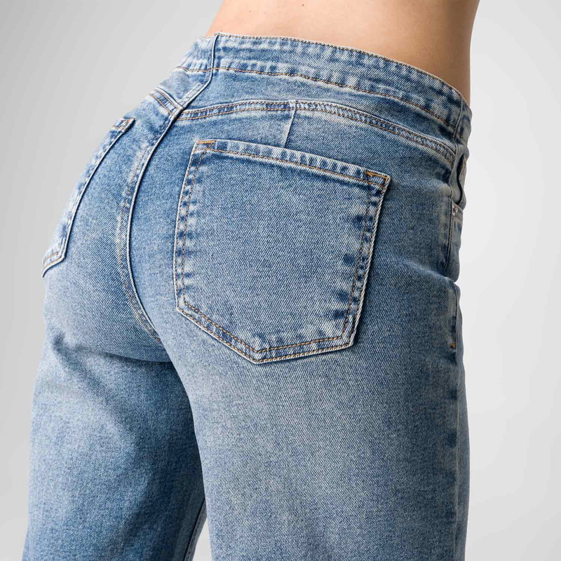 PANTALON MODA MELEAH DENIM STRETCH MUJER - 5