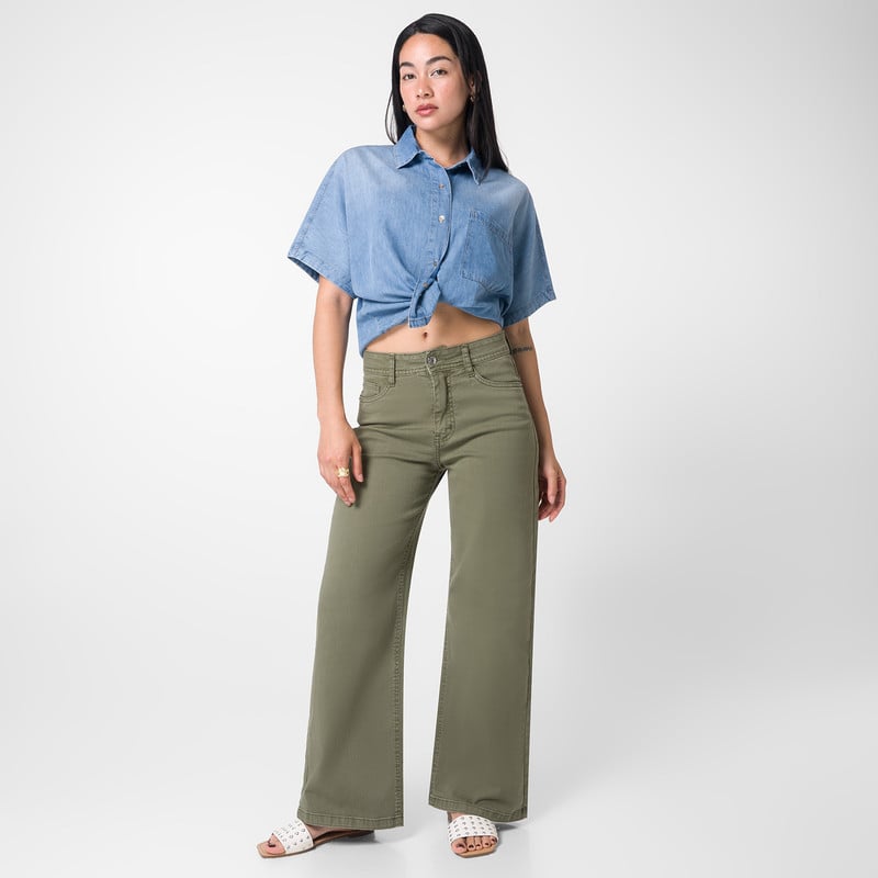 PANTALON MODA STACIA 1 DRILL STRETCH MUJER - 2