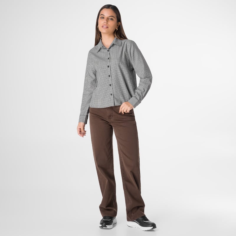 BLUSA MODA AVELLINA CUADROS MUJER - 2
