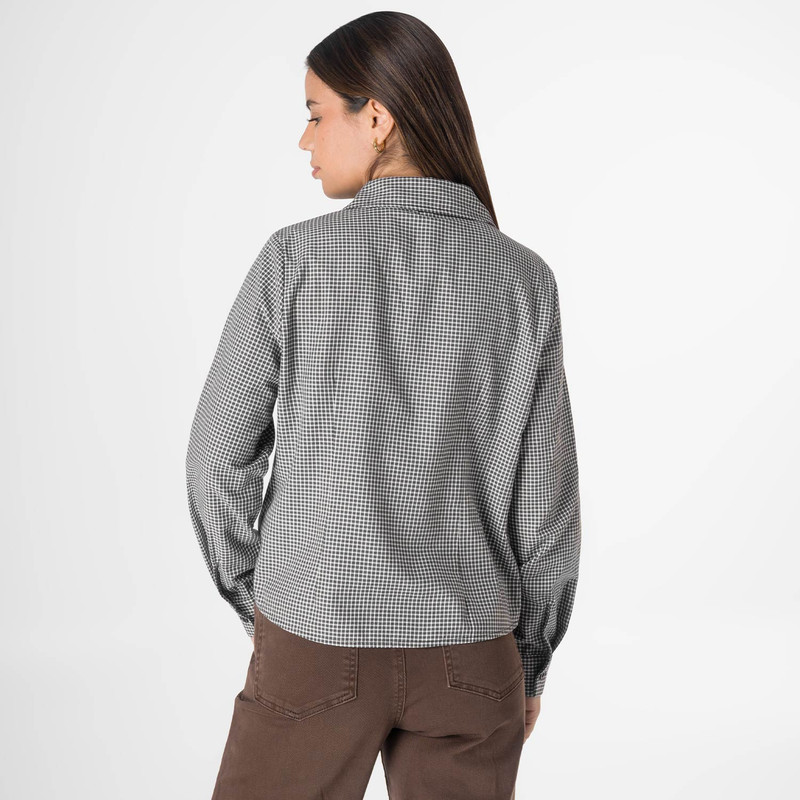 BLUSA MODA AVELLINA CUADROS MUJER - 3