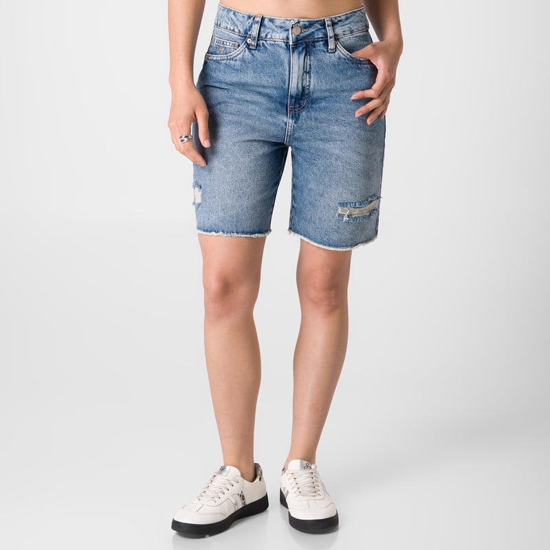 CROPPED JORTS SUKHA DENIM MUJER - 1