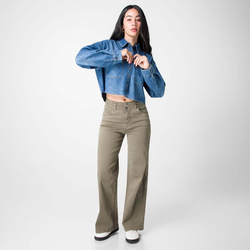 BLUSA MODA NAYON DENIM MUJER - 2