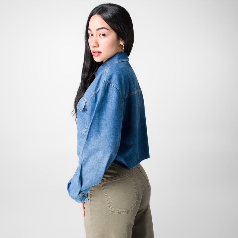 BLUSA MODA NAYON DENIM MUJER - 3