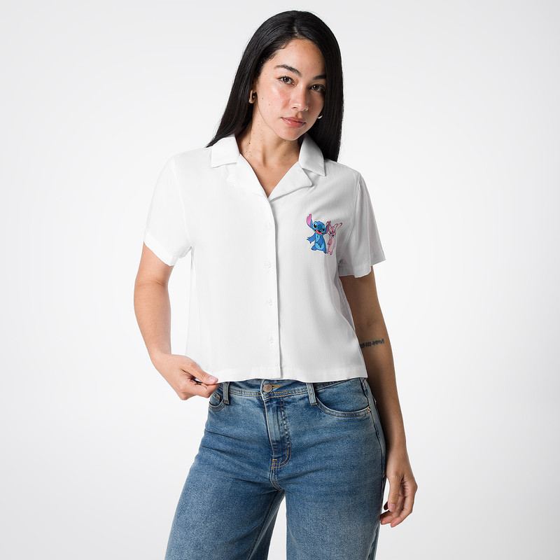 BLUSA MODA NATASHA-DISNEY POPELINA MUJER - 1