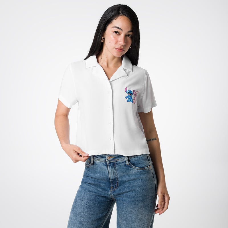 BLUSA MODA NATASHA-DISNEY POPELINA MUJER - 1